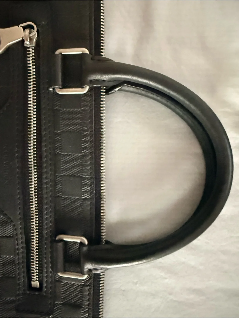 Louis Vuitton Black Damier Laptop Briefcase